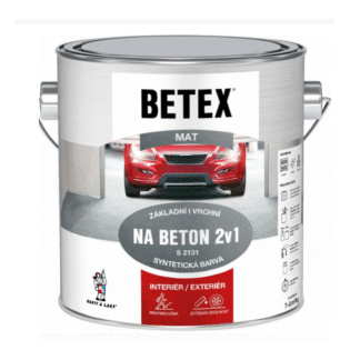 Betex S2131 2v1 základní i vrchní barva na beton 0110 šedá, 2 kg