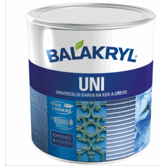 BALAKRYL Univerzální barva na kov a dřevo UNI MAT 0150 tmavě šedá 0,7 kg