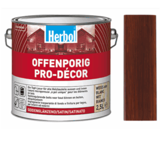 Lazura na dřevo HERBOL Offenporig Pro-Decor odstín Kaštan 5l