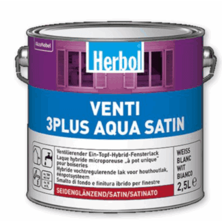 2,5 l Herbol Venti 3Plus AQUA Satin - bílý polomatný email na okna