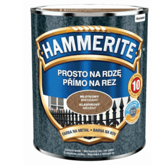 Hammerite Přímo na rez, kladívkový měděný 2,5 l