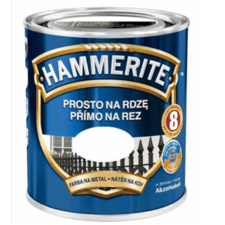 Hammerite přímo na rez hladký bílý 2,5 l
