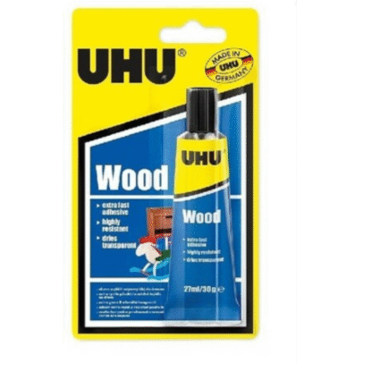 Uhu Wood Rychleschnoucí lepidlo na dřevo s vysokou pevností pro venkovní použití 27 ml