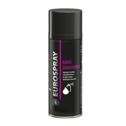 Eurospray Colorlak, barva žáruvzdorná ve spreji, RAL 9005 mat, 400 ml