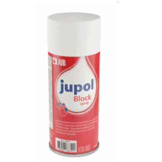 Sprejová barva na skvrny JUPOL BLOCK SPRAY 400 ml bílá