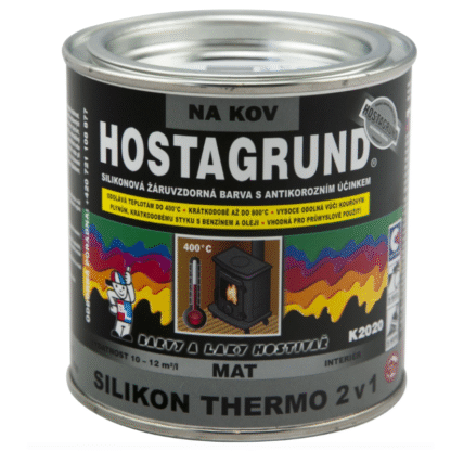 Hostagrund K2020 Silikon Thermo 2v1 barva na kov do 400 °C, černá, 350 g