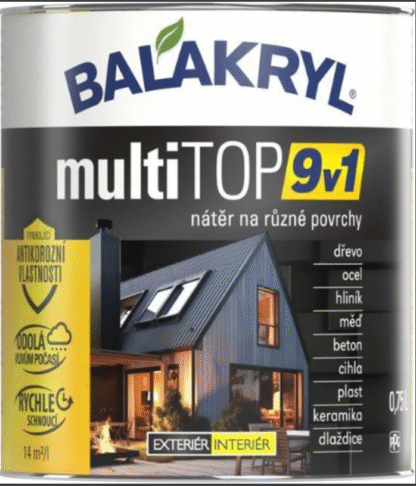 Balakryl MULTI TOP 9v1, 3009 oxidovaná červená 2,5 l