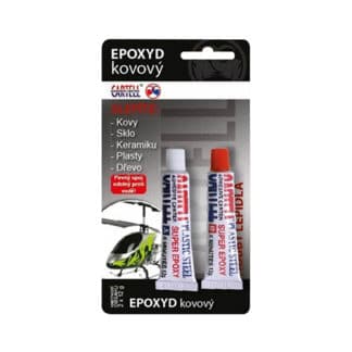 Cartell Epoxid kovový dvousložkové lepidlo  2 × 12 g