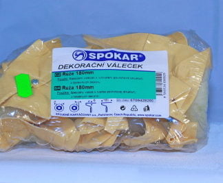 Dekor váleček ruže 18cm