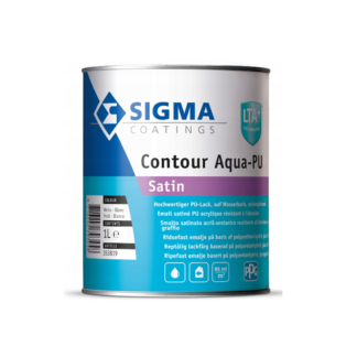 SIGMA CONTOUR AQUA-PU SATIN BÍLÁ 1L