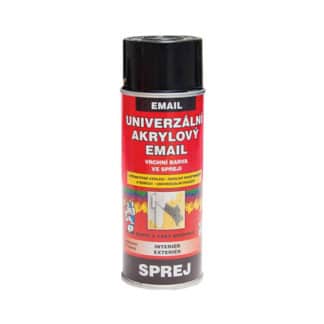 Barvy a laky Hostivař vrchní univerzální barva ve spreji Ral 9005 černý lesk 400 ml