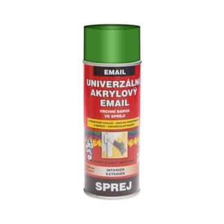 Barvy a laky Hostivař vrchní univerzální barva ve spreji Ral 6018 zelenožlutá 400 ml